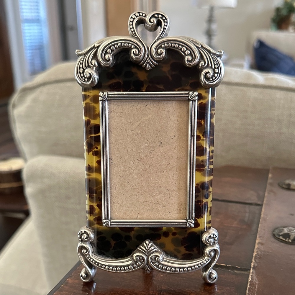 Brighton Silver and Tortoiseshell Photo Frame